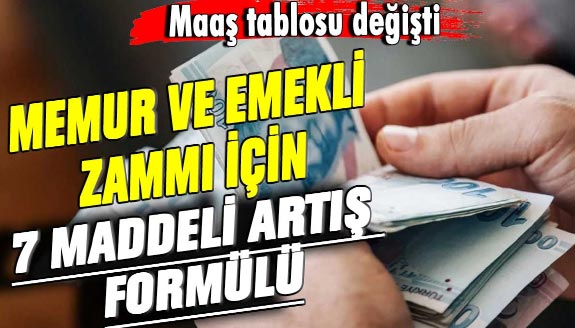 Memur maaşlarına 3 büyük zam geliyor! İşte 7 maddeli formül