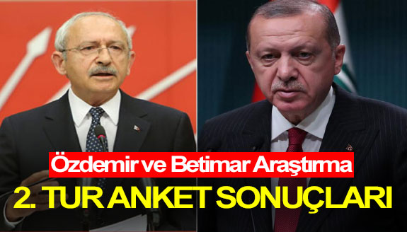 Özdemir ve Betimar Araştırma 2. tur anket sonuçları!