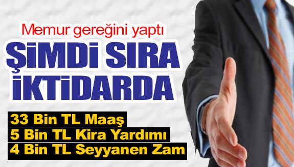 Memurlar gereğini yaptı! Sıra iktidarda..işte talepler