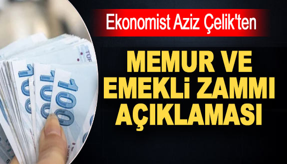 Ekonomist Aziz Çelik'ten memur ve emekli zammı açıklaması