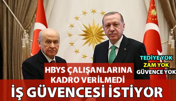 HBYS Çalışanlarına Kadro Verilmedi Haklarımızı İstiyoruz