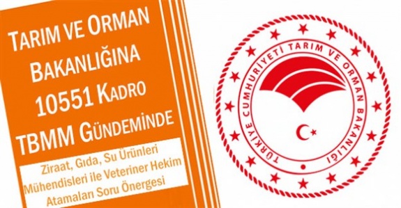 Tarım ve Orman Bakanlığına 10551 Kadro Verilmesi TBMM’de