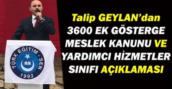 3600 ek gösterge, yardımcı hizmetler sınıfı ve öğretmenlik meslek kanunu açıklaması