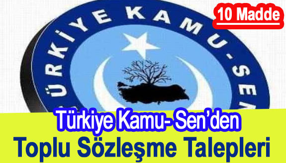 Kamu -Sen'den 7. Dönem Toplu Sözleşme talepleri (10 madde)