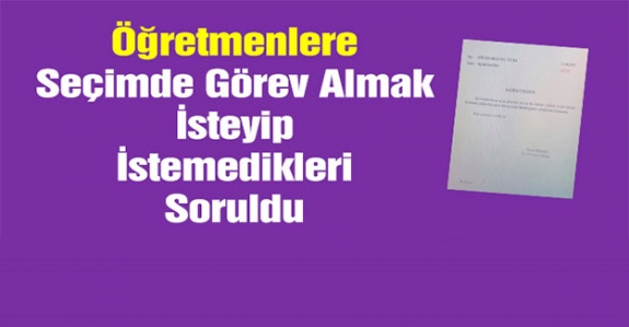 mebpersonel haberleri- Çatalca İlçe Milli Eğitim Müdürlüğünden İstanbul Seçimlerinde Görev Talebi İçin Resmi Yazı