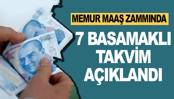 Memur maaş zammında 7 basamaklı takvim açıklandı