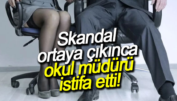 Skandal ortaya çıkınca okul müdürü istifa etti!