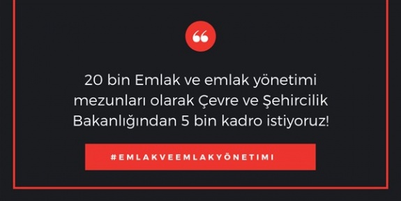 Emlak ve Emlak Yönetimi Mezunları Tapu Kadastro ve Milli Emlak Genel Müdürlüğü'nden 5000 Atama Bekliyor