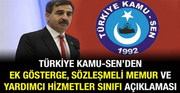 Önder Kahveci'den sözleşmeli memur, ek gösterge, yardımcı hizmetler sınıfı ve memur özlük hakları açıklaması