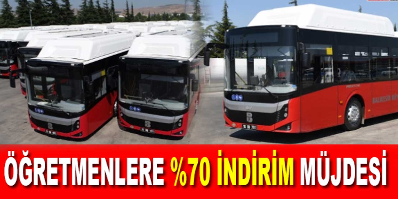 Belediye Başkanından öğretmenlere müjde: Otobüsler yüzde 76 indirimli olacak