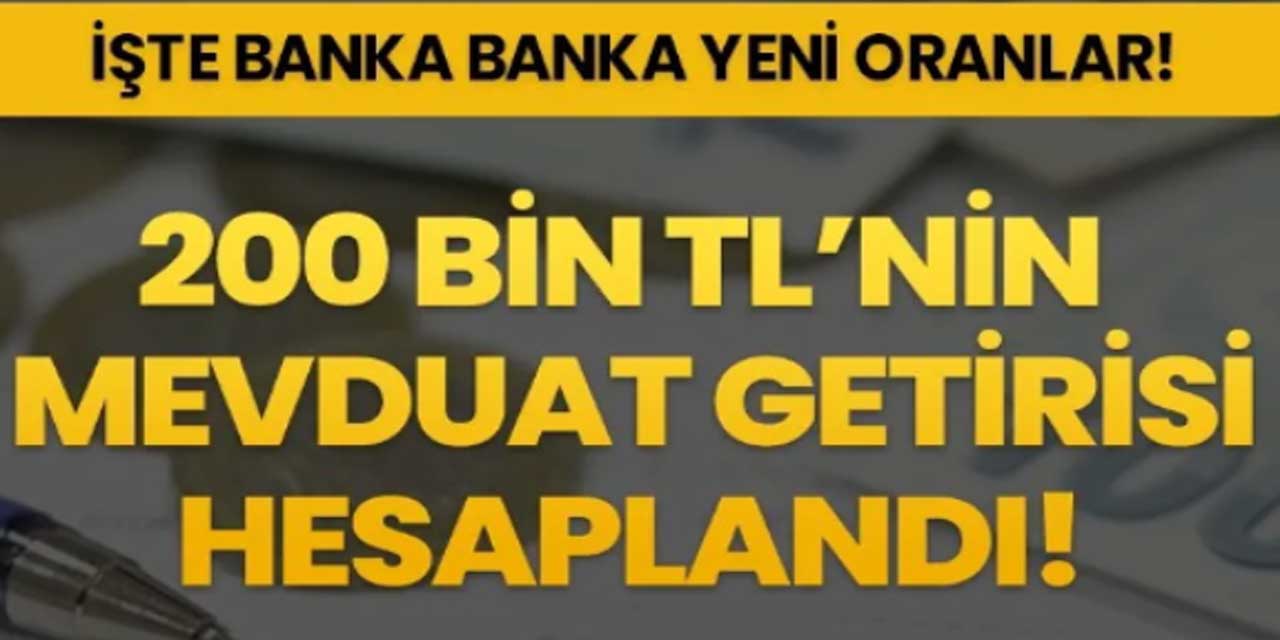 Merkez Bankası kararı sonrası banka banka hesaplandı! işte 200.000 TL'nin güncel 46 günlük faiz getirisi