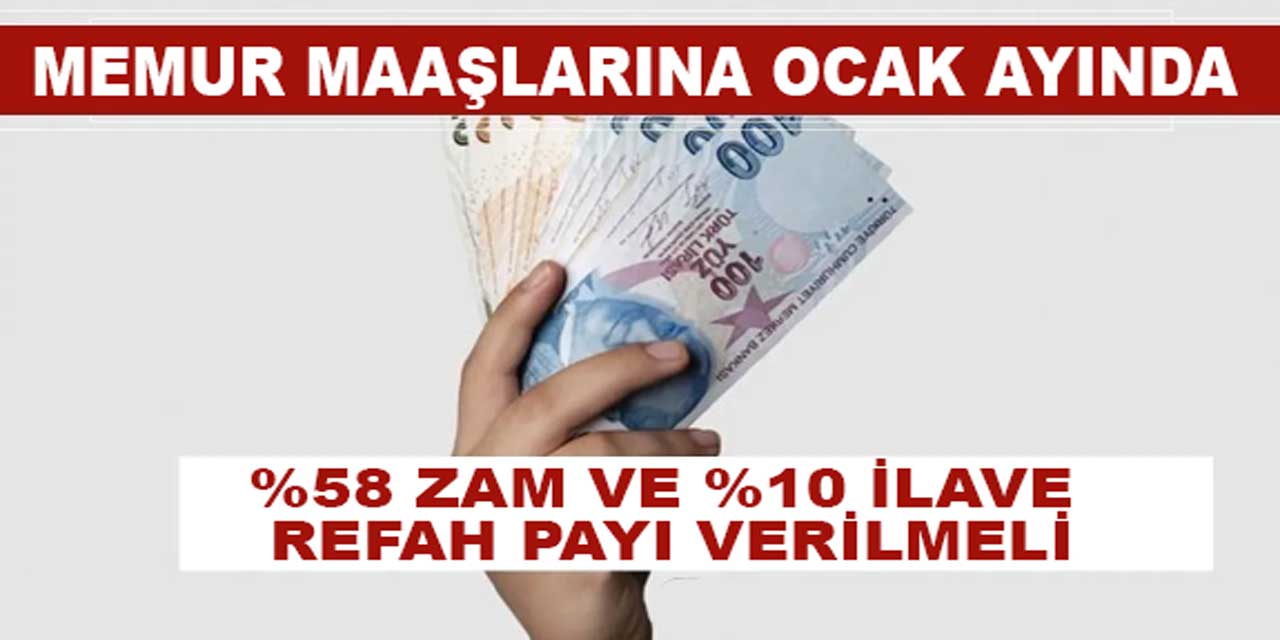 Memura, yüzde 58 ZAM ve ilave yüzde 10 REFAH PAYI verilsin!