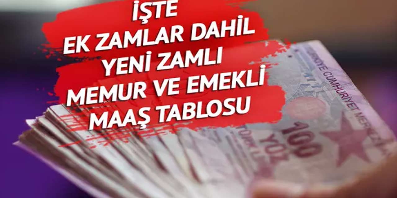 Meslek meslek maaşlar: Zam sonrası emekli ve memur ne kadar maaş alacak?