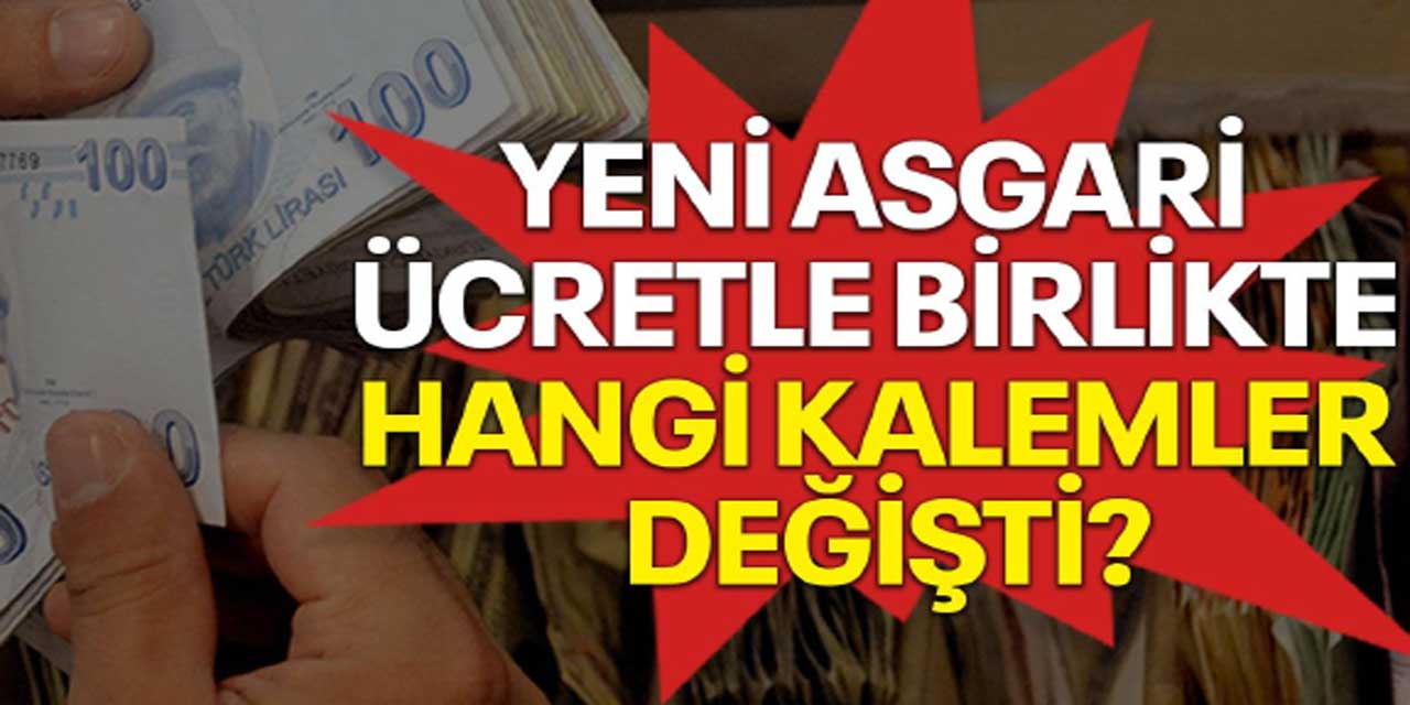 Yeni asgari ücret, hangi ödemeleri değiştirdi? 65 yaş aylığı, işsizlik maaşı, staj ücreti, kıdem tazminatı, engelli aylıkları...