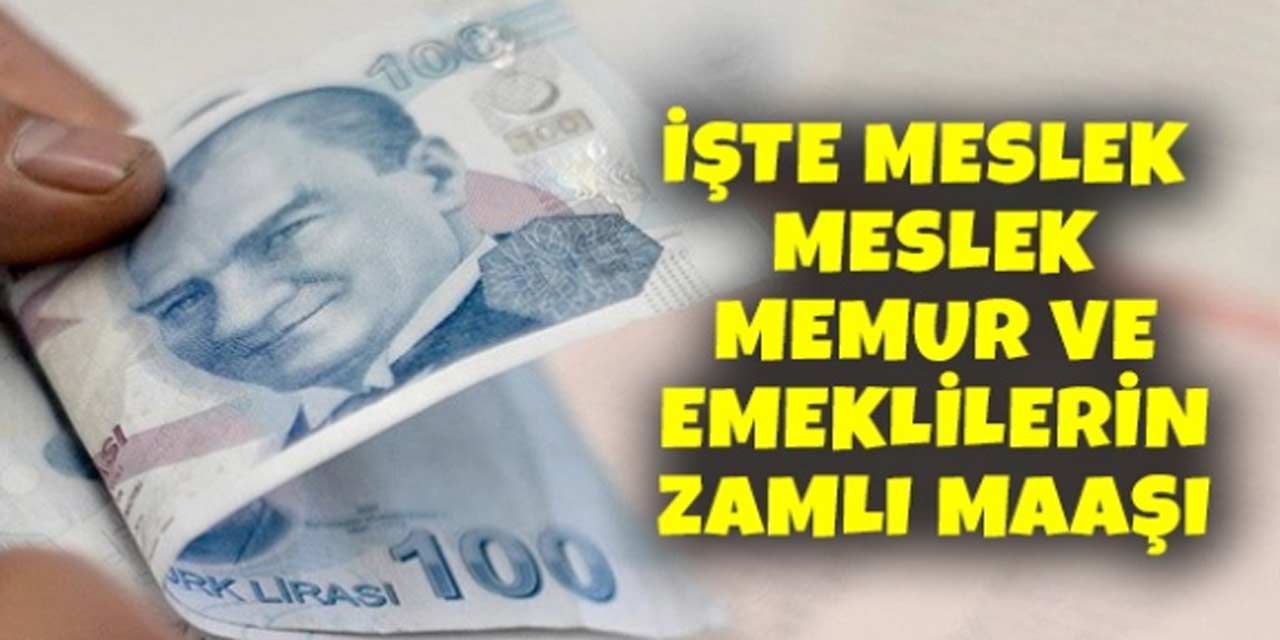 Meslek meslek hesaplandı: İşte 15 Ocak 2024'te olması beklenen memur maaşları