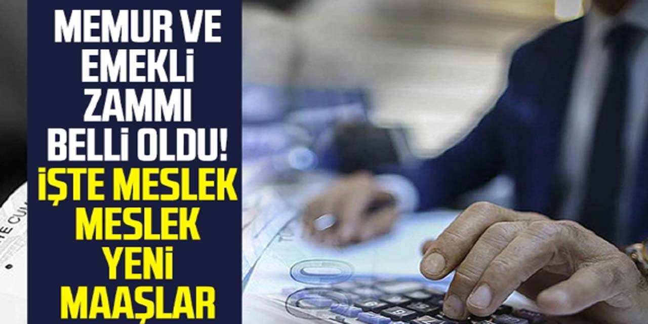 A Haber, memur ve emeklilerin 2024 maaşlarını meslek meslek açıkladı!