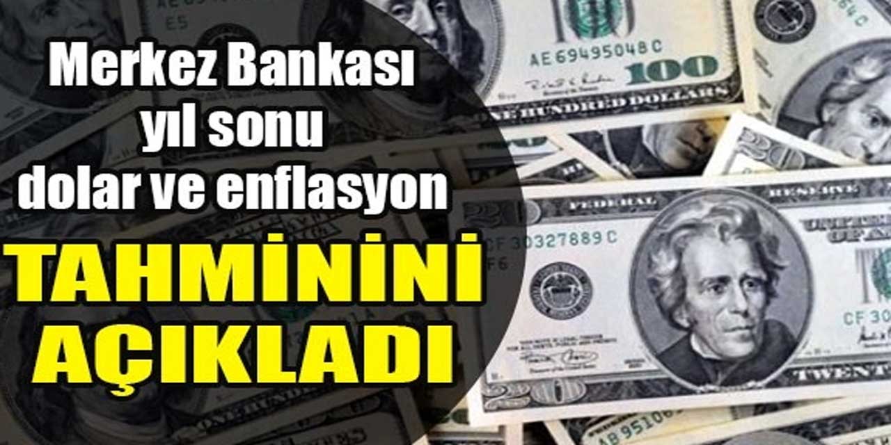 Merkez Bankası açıkladı: İşte yıl sonu dolar, enflasyon ve faiz tahmini