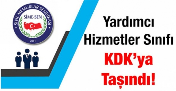 Sendika Yardımcı Hizmetler Sınıfı Sorununu KDK'ya taşıdı