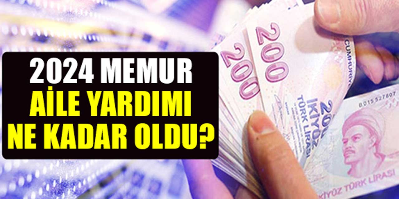 Aile yardımı Temmuz 2024 ne kadar oldu? Eş, çocuk 0-6 yaş, çocuk 6 yaş üstü memur aile yardımı ne kadar, kaç lira oldu?