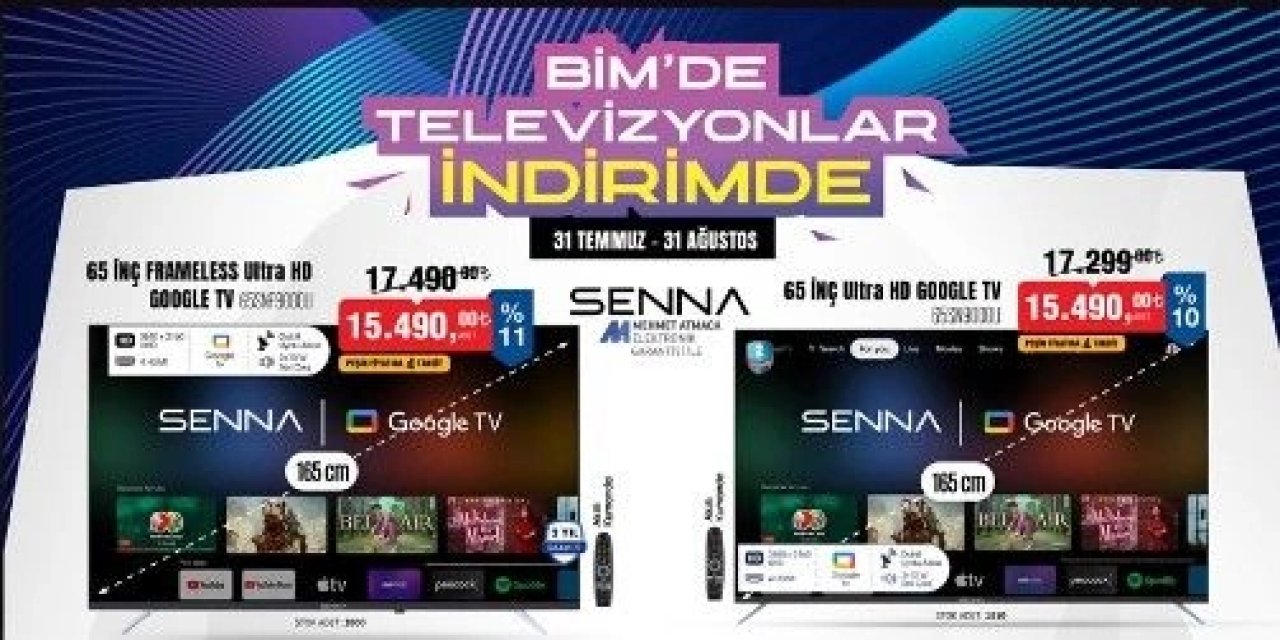 BİM'de Büyük Televizyon İndirimi! Kampanya 31 Ağustos 2024'te Sona Eriyor