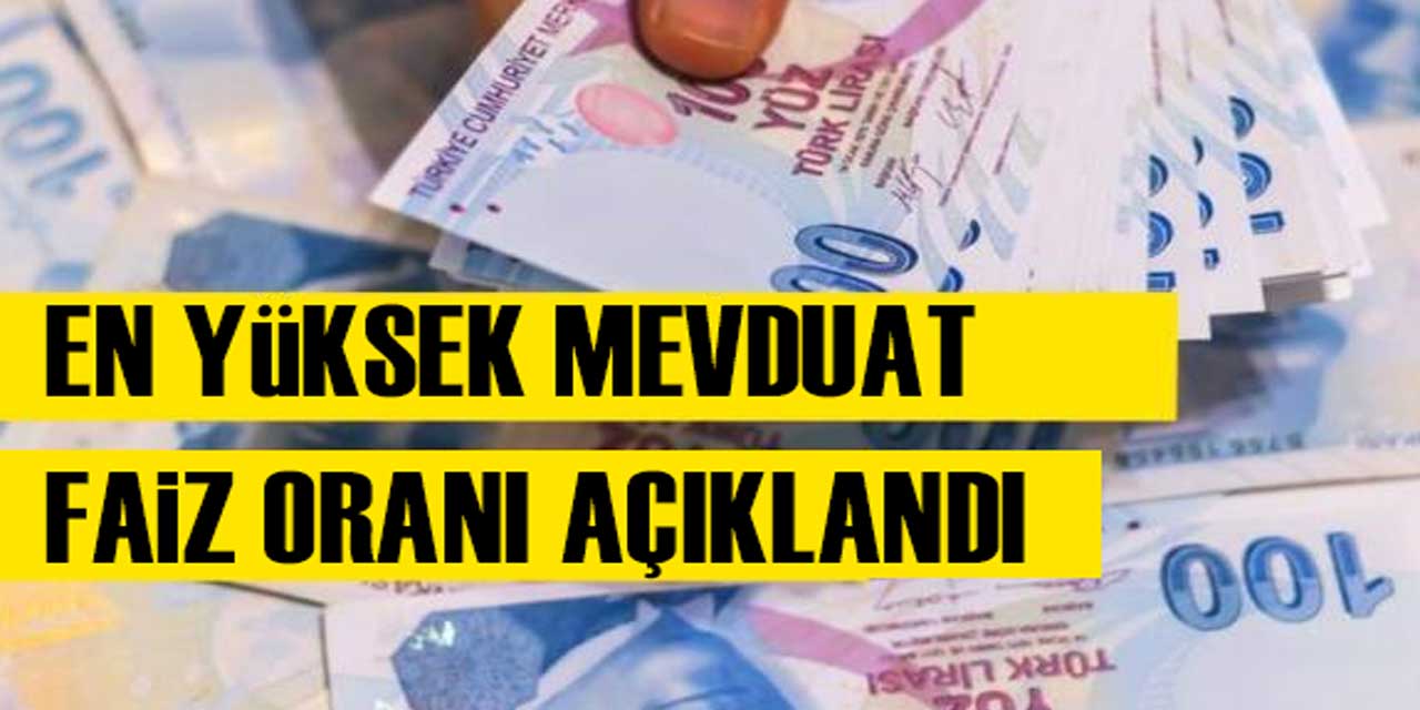 En Yüksek Mevduat Faiz Oranı Açıklandı: 100 Bin, 500 Bin ve 1 Milyon TL'nin Aylık Getirisi Ne Kadar?