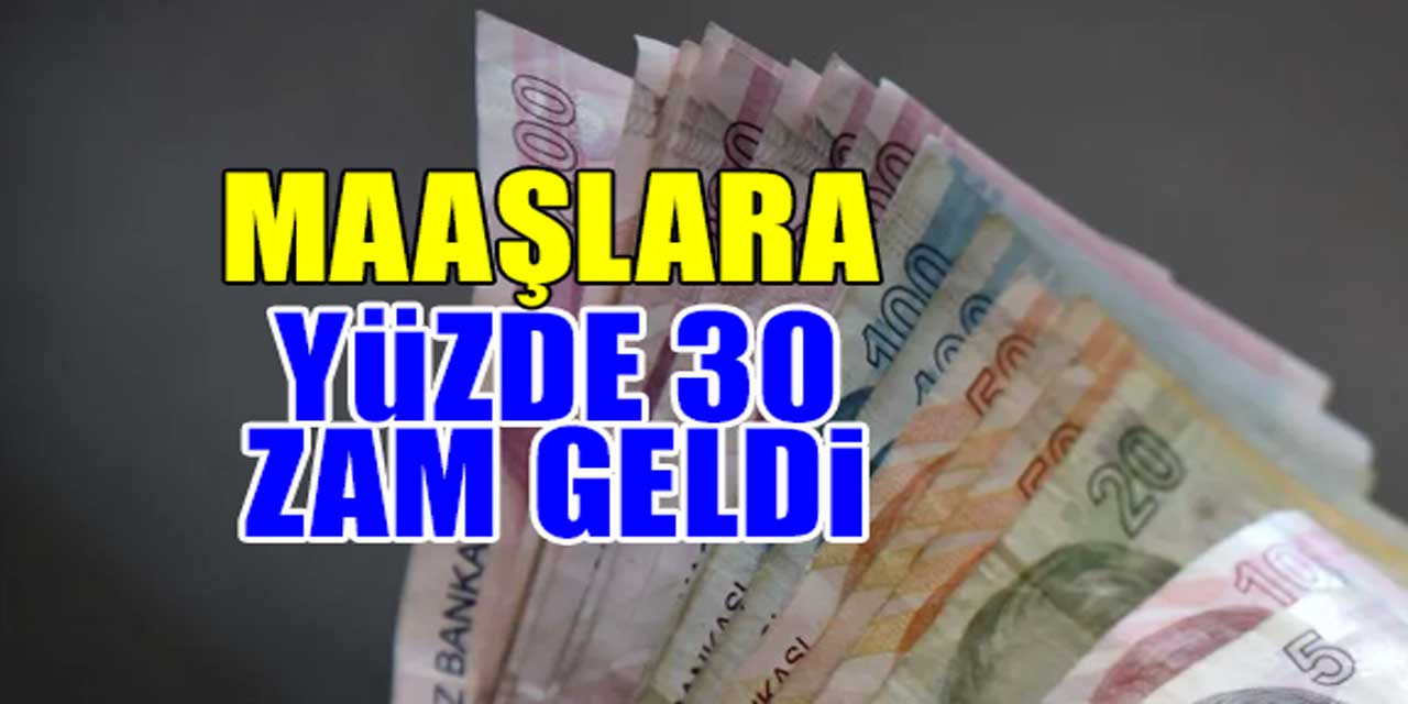 1 Eylül itibariyle geçerli olacak: Çalışanların maaşlarına yüzde 30 zam geldi