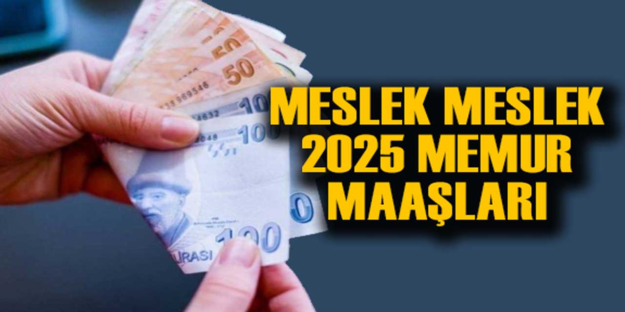 2025 Ocak Ayı Memur Maaş Zamları Kalem Kalem Hesaplandı