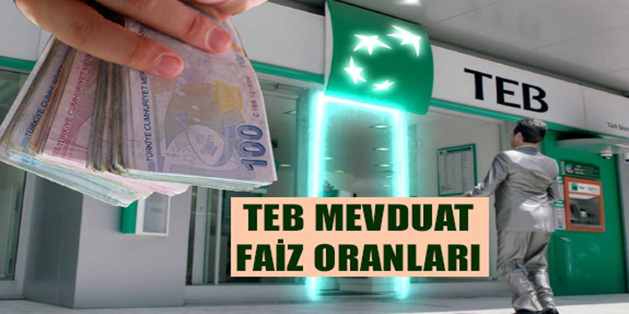 Mevduat Faiz Oranları Zirve Yaptı! TEB 100.000 TL İçin Ne Kadar Faiz Veriyor?