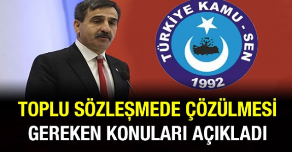 Önder Kahveci Toplu Sözleşmede Çözüme Kavuşturulması Gereken Konuları Açıkladı