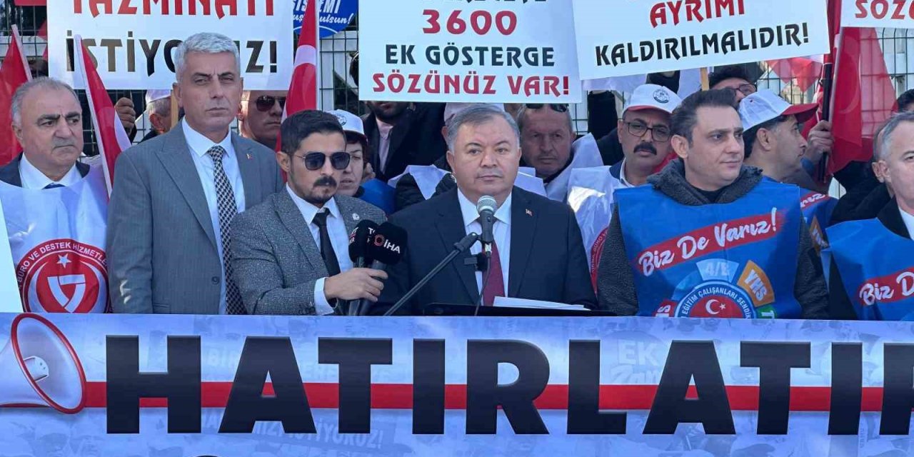 Memur sendikaları 3600 ek gösterge, yardımcı hizmetler sınıfı ve seyyanen zam için eylem başlattı!