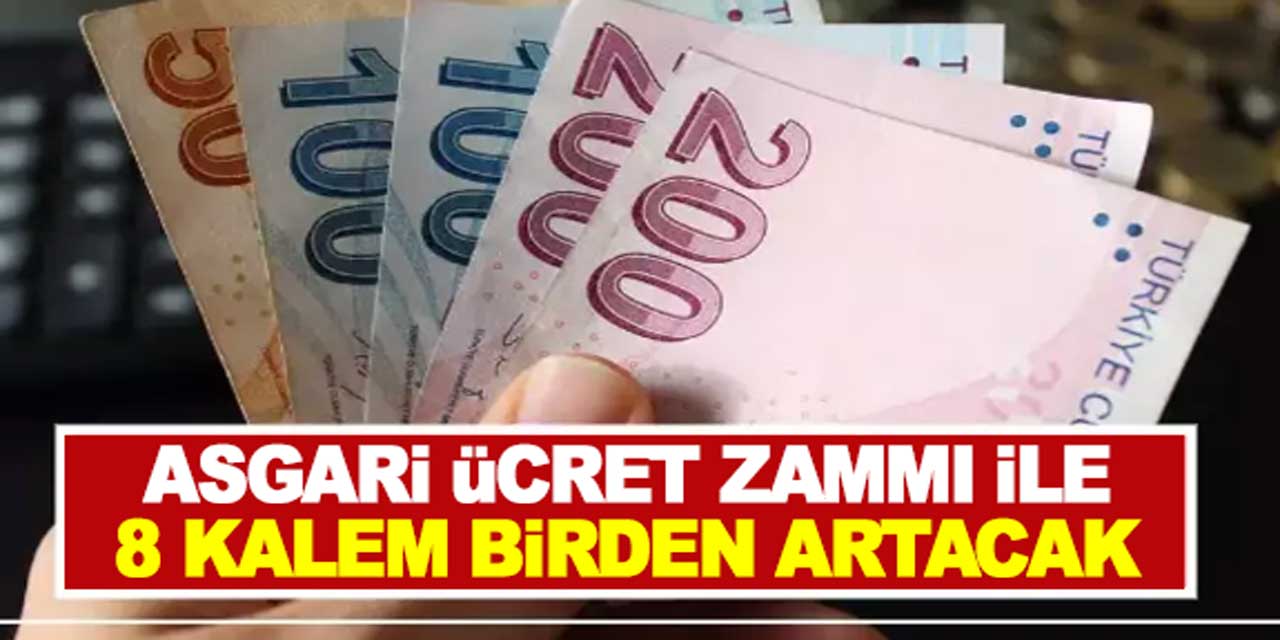 Asgari Ücret Zammı İle 8 Kalem Artıyor! Kıdem Tazminatı, Stajyer Maaşları, İşsizlik Maaşlarına Kadar Tüm Maaşlara Zam Gelecek...