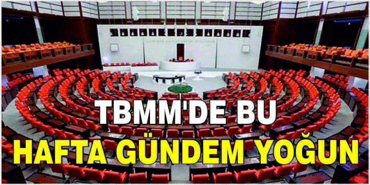 TBMM’de Yeni Haftanın Gündemi: Yoğun Mesai Kapıda