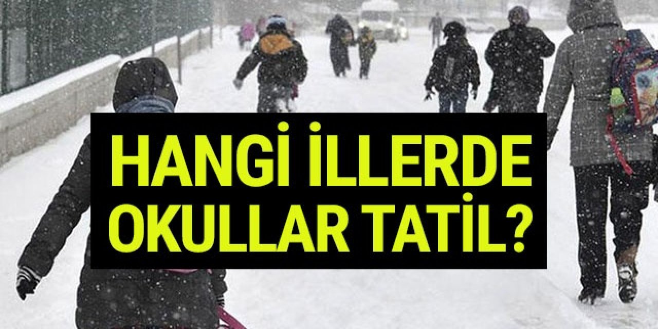 25 Kasım Pazartesi Günü Kar Tatili: 30 İlde Okullar Tatil Edildi!