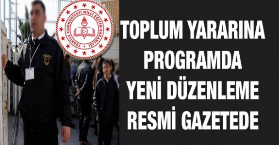 TYP'de yeni düzenleme Resmi Gazetede! Okul güvenliği nasıl sağlanacak?