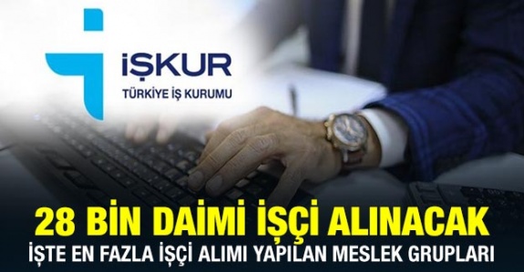 İŞKUR, 28 bin daimi işçi alıyor! İşte 23 Eylül vasıfsız iş ilanları