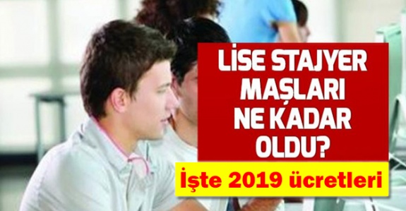 2019 yılı meslek lisesi 12 .sınıf stajyer öğrenciler ne kadar alacak? Staj maaşları nasıl hesaplanıyor?