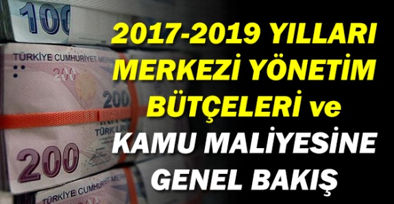 2017-2019 Yılları Merkezi Yönetim Bütçeleri ve Kamu Maliyesine Genel Bakış