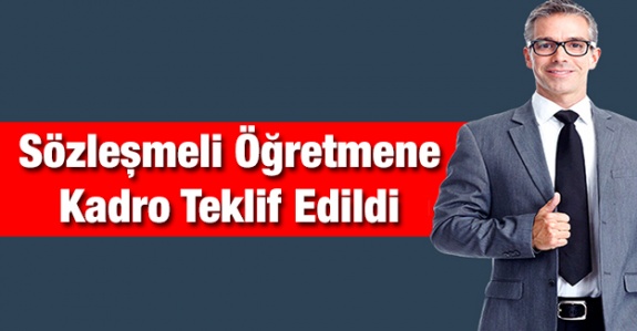 Sözleşmeli öğretmenlere kadro teklifi komisyona havale edildi (14 Ekim 2019)