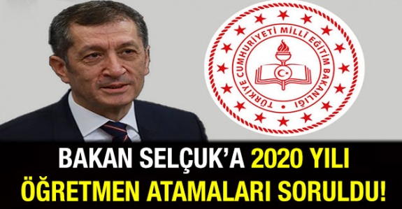 2020 yılı öğretmen atamaları hakkında soru önergesi