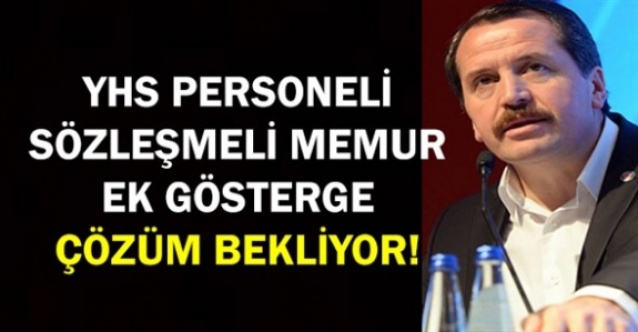 Ali Yalçın'dan sözleşmelilere kadro, 3600 ek gösterge, yardımcı hizmetler sınıfı ve öğretmenlere teşvik açıklaması