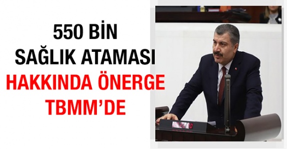 Atanamayan 550 bin sağlıkçı hakkında TBMM'ye önerge verildi (Ekim 2019)