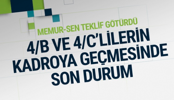 4/B ve 4/C'li sözleşmeli personel taşeron çalışanlarla birlikte kadroya geçirilsin!