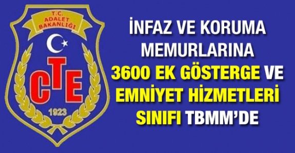 İnfaz ve koruma memurlarına 3600 gösterge ve emniyet hizmetleri sınıfı TBMM'de (5 Kasım 2019)