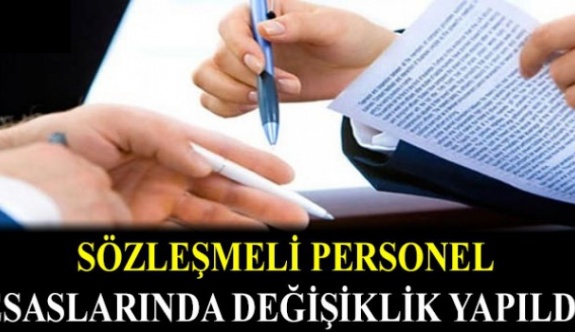 4/B Sözleşmeli Personel Çalıştırılmasına İlişkin Esaslar 13 Kasım 2019 Resmi Gazetede Değişti