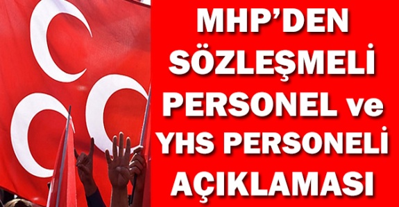 MHP'den yardımcı hizmetler sınıfı, sözleşmeli personel ve engelli memur ataması hakkında açıklama