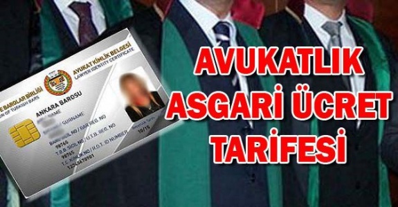 2020 Yılı Avukatlık Asgari Ücret Tarifesi Belli Oldu