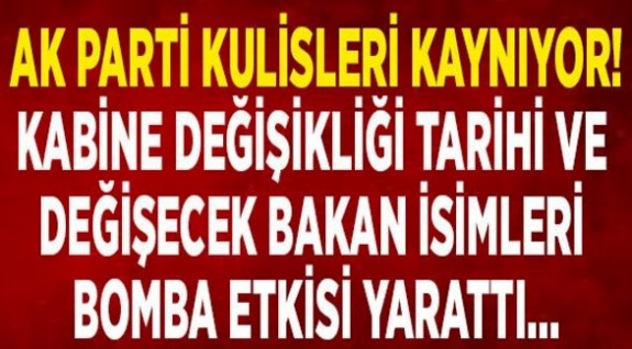 Cumhurbaşkanın’dan kabine değişikliği kararı!