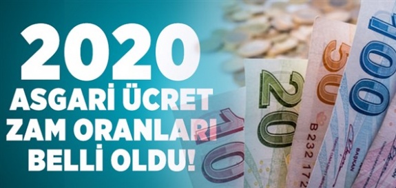 2020 yılı net asgari ücreti açıklandı