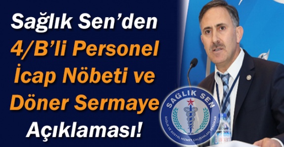 Sağlık Sen'den sözleşmeli personele kadro, icap nöbeti ve döner sermaye açıklaması