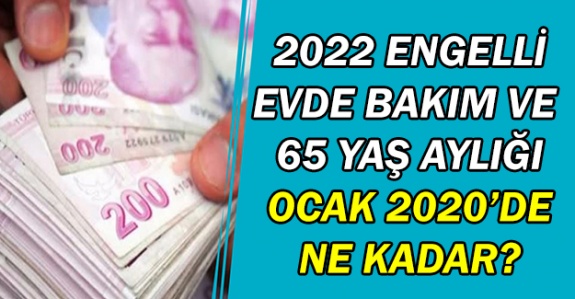 2022 Engelli, 65 Yaş Maaşları ve Evde Bakım Aylığı Belli Oldu (Ocak 2020)